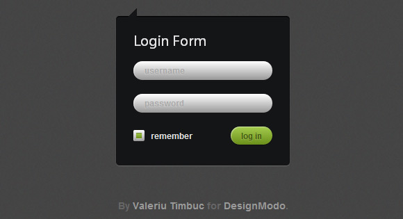 Login Form Template Html Css