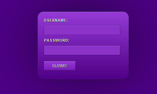 Login Form Template Html5