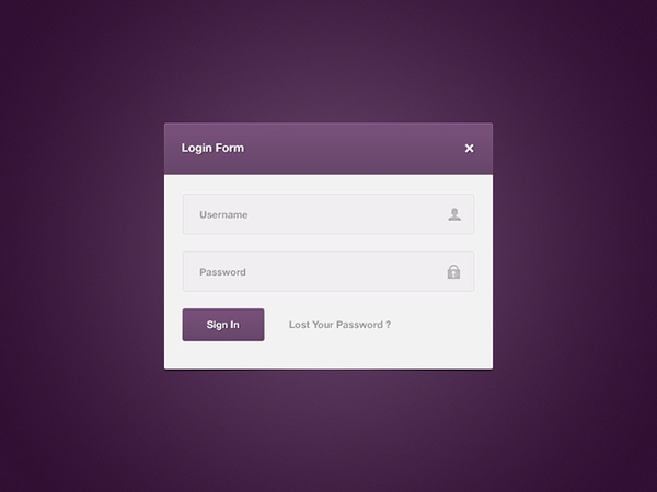 Login Icon Psd