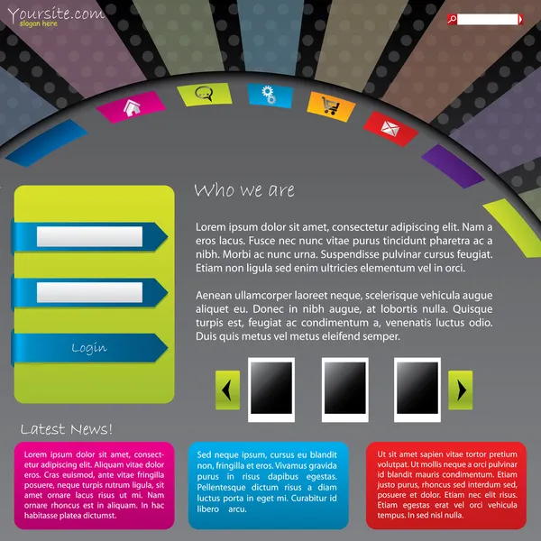 Login Screen Design Template