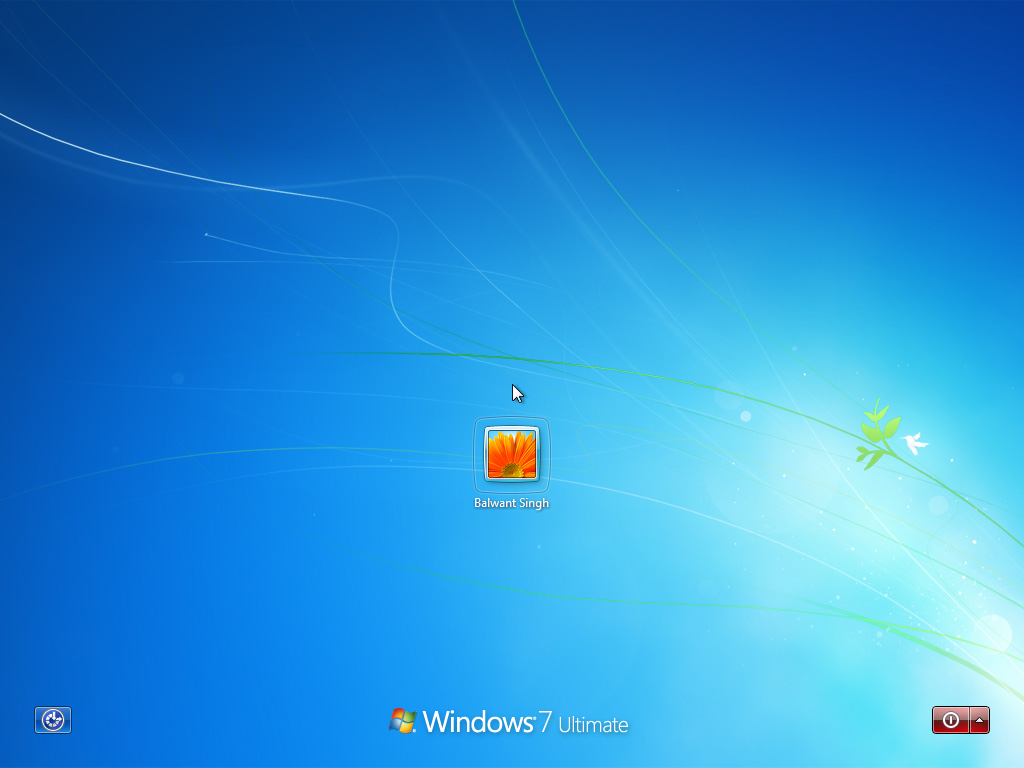 Login Screen Windows 7