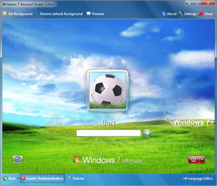 Login Screen Windows 7