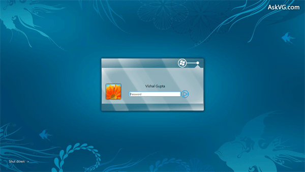 Login Screen Windows 7