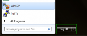 Logoff Button Windows 7