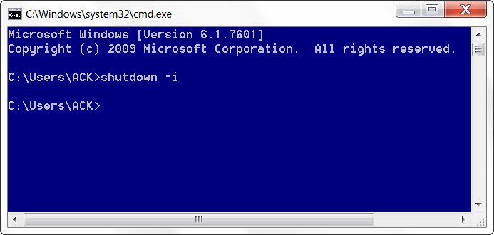 Logoff Command Prompt