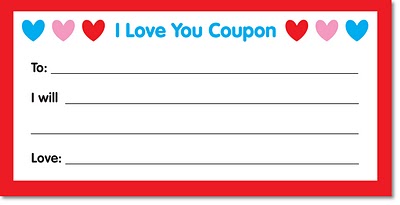 Love Coupons Templates