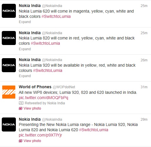 Lumia 920 Colors In India