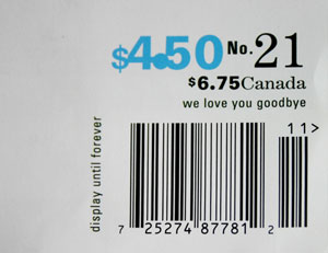 Magazine Barcode With Date