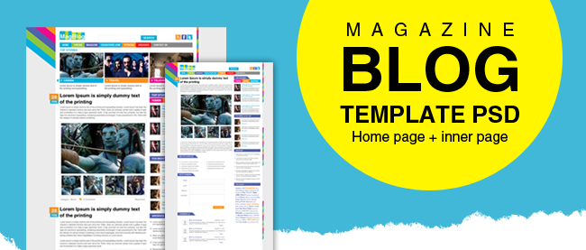 Magazine Design Templates Psd