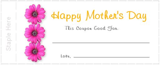 Make Homemade Coupons Template