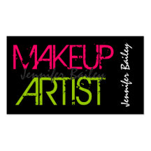 Makeup Artist Business Cards Examples