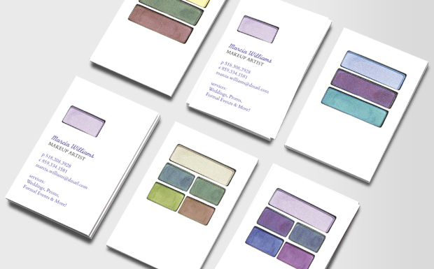 Makeup Artist Business Cards Examples