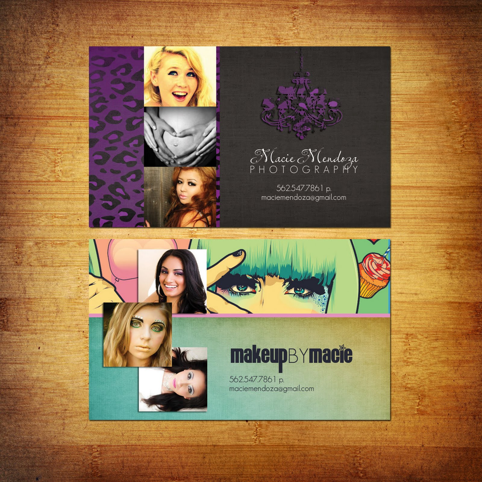 Makeup Artist Business Cards Examples