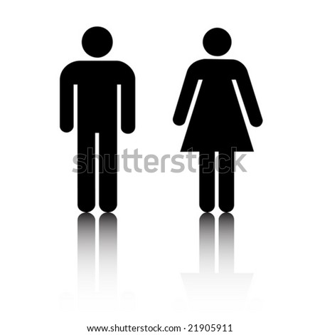 Man And Woman Body Outline