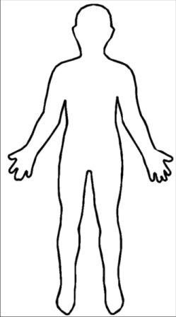 Man And Woman Body Outline