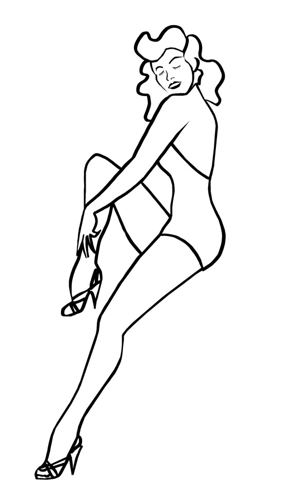 Man And Woman Body Outline