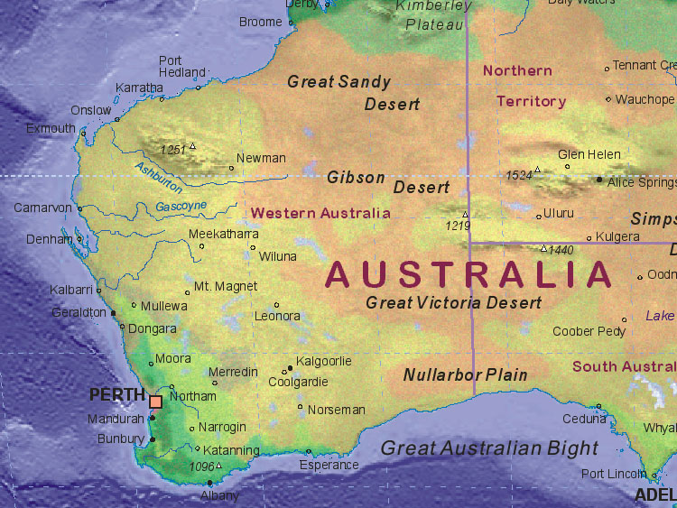 Map Of Australia Nullarbor Plain