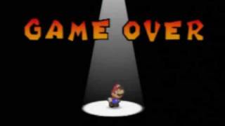 Mario Game Over Screen