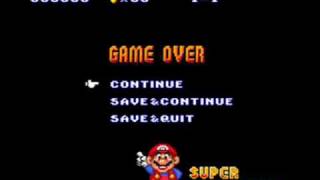 Mario Game Over Screen