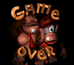 Mario Game Over Screen