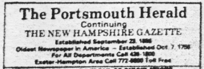 Masthead Newspaper Example