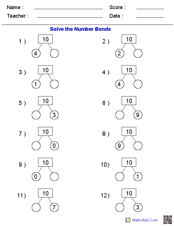 Maths Homework Sheets