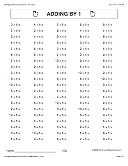 Maths Homework Sheets