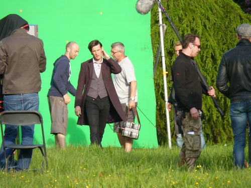 Matt Smith Doctor Who Filming