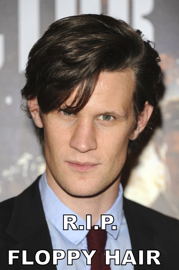 Matt Smith Hair Shaved Off