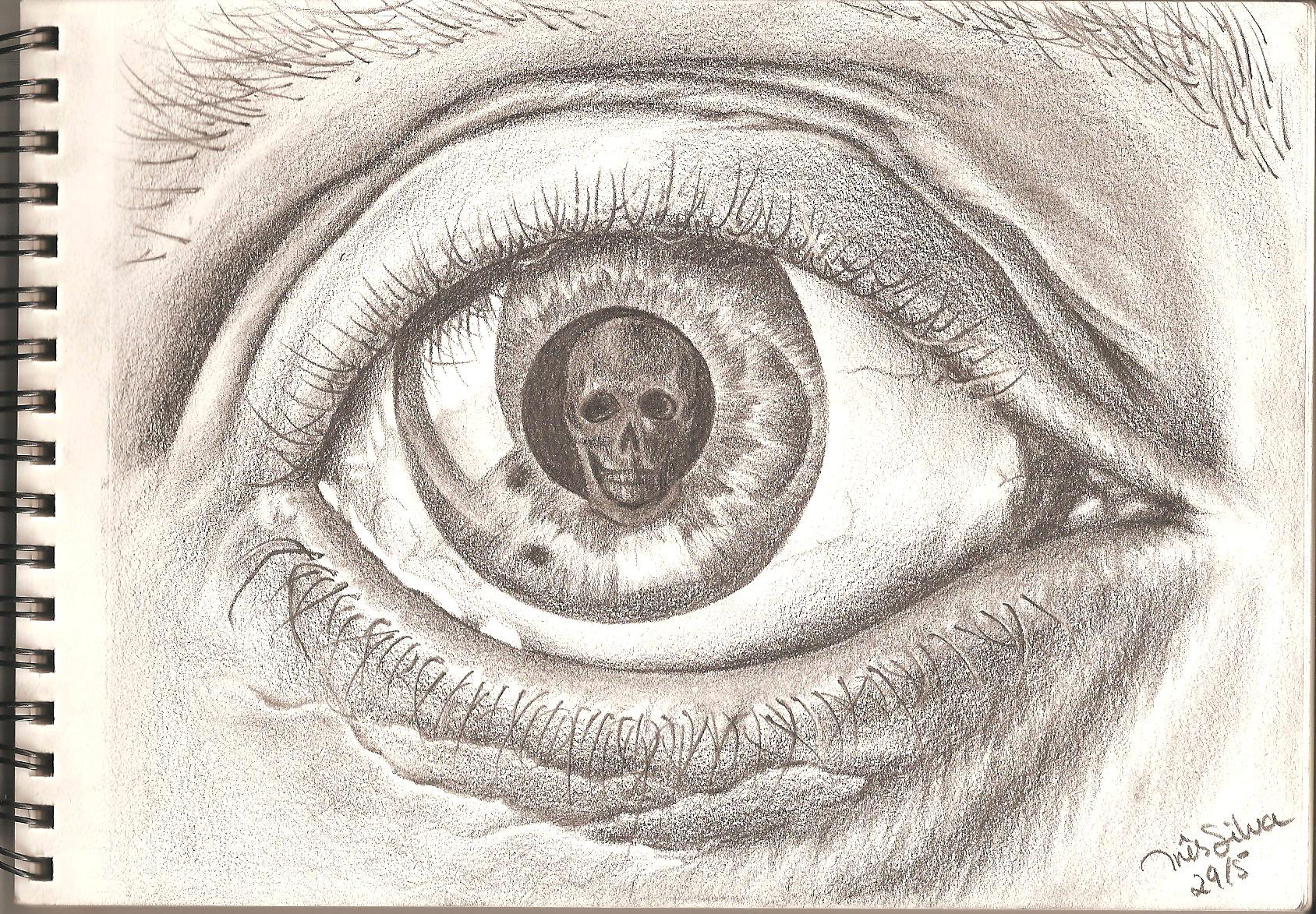 Mc Escher Eye Skull