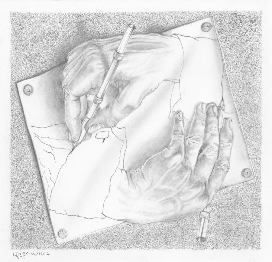 Mc Escher Hands Drawing Hands