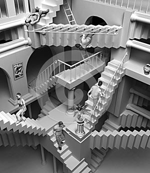 Mc Escher Stairs Family Guy