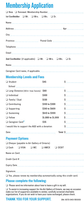 Membership Application Form Format