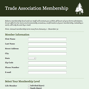 Membership Application Form Template