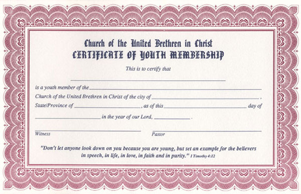 Membership Certificate Design