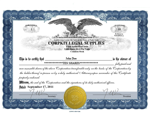 Membership Certificate Llc