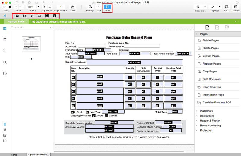 Membership Form Template Pdf