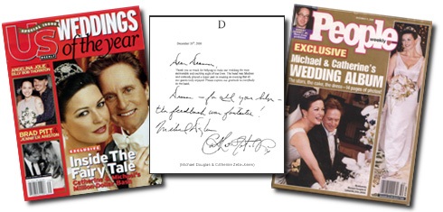 Michael Douglas Catherine Zeta Jones Wedding