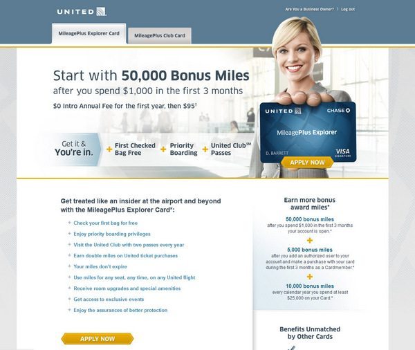 Mileageplus Explorer Card Credit Score