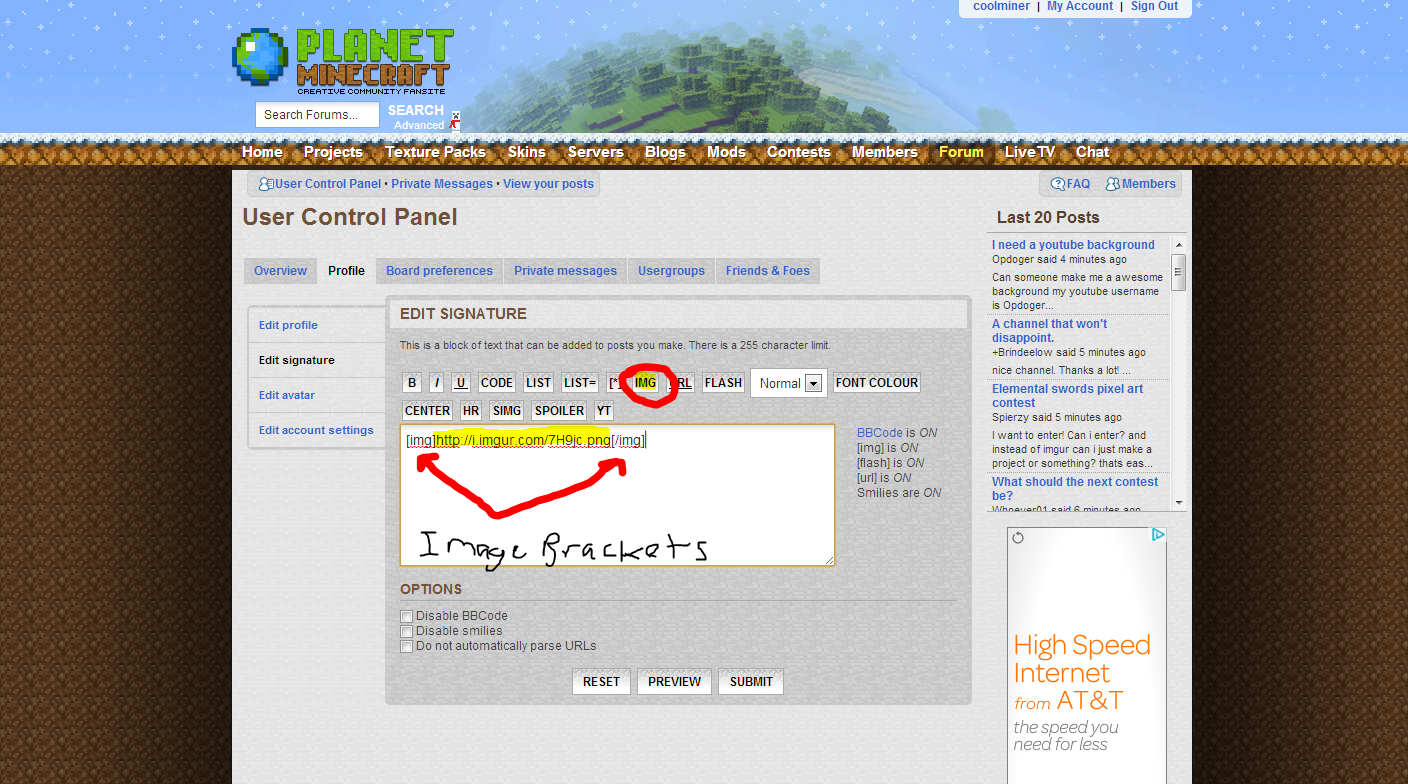 Minecraft Forums Signature