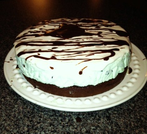 Mint Chocolate Ice Cream Cake Recipe