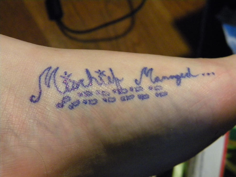 Mischief Managed Tattoo