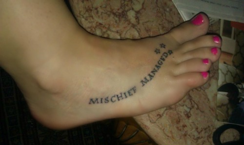 Mischief Managed Tattoo