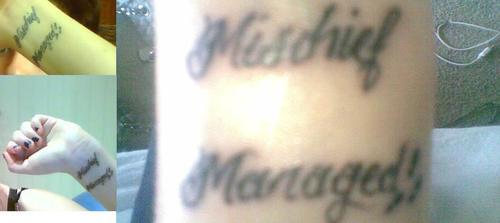 Mischief Managed Tattoo Meaning