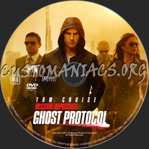 Mission Impossible Ghost Protocol Dvd Cover