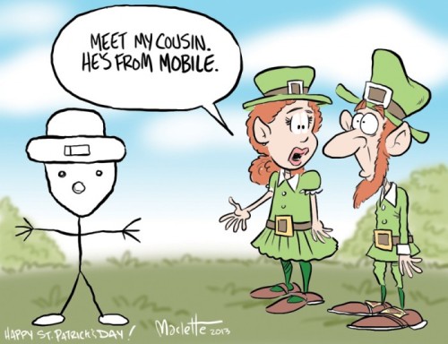 Mobile Alabama Leprechaun Picture