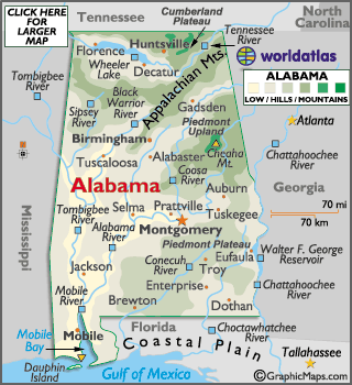 Mobile Alabama Map