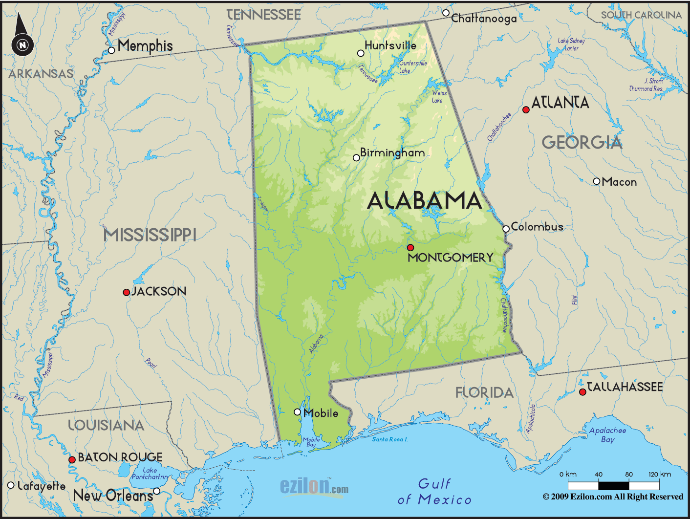 Mobile Alabama Map