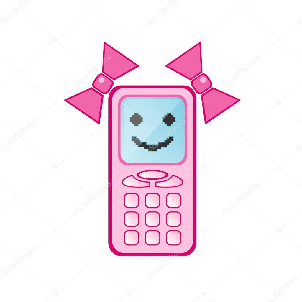 Mobile Phone Cartoon Images