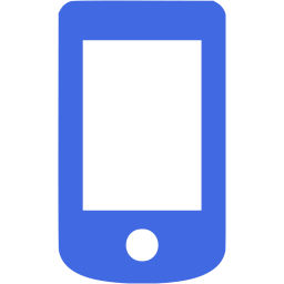 Mobile Phone Icon Blue